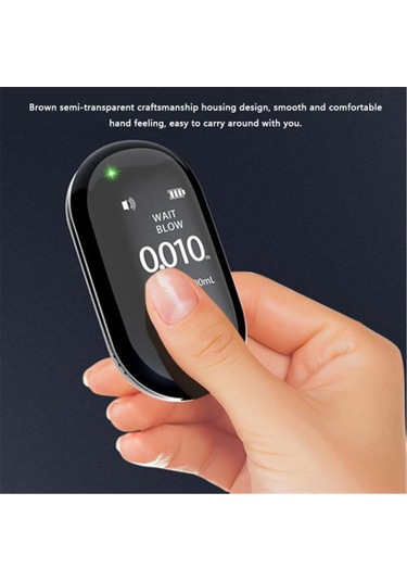 Taşınabilir Alkol Dedektörü Tft Ekran Yüksek Hassasiyetli Temassız Nefes Üfleme Test Cihazı Hızlı Tepki