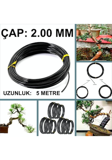 Omeniv 2.00mm Çaplı 5 Metre Bonsai Gövde Dal Şekillendirme Teli