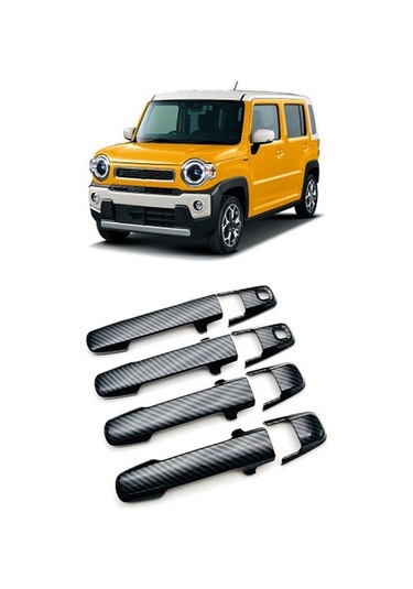 Besthome1 Suzuki Hustler Için Mr52s/mr92s 2020-2022 Araç Karbon Fiber Kapı Kapağı Kapak Trim Dekora