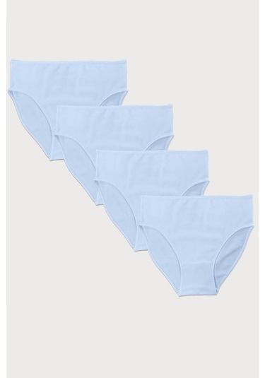 Malabadi 187 4'lü Paket Kadın Modal Ara Bel Dar Kalıp İz Yapmayan Slip & Külot Beyaz