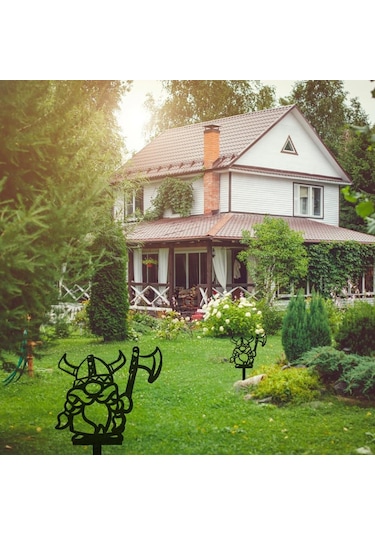 Bahçe Kazığı Demir Üretimi Viking Tasarım Bahçe Süsü