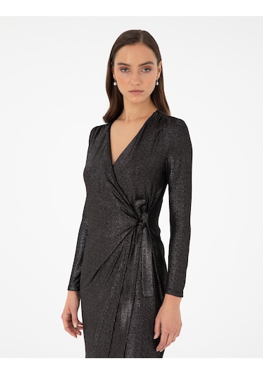 Pierre Cardin Kadın Siyah Elbise Örme 50296431-vr046 Siyah