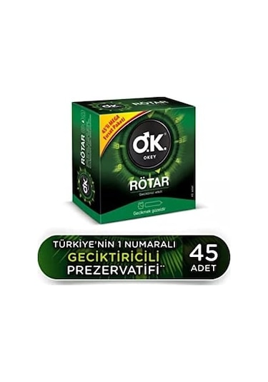 Rötar 45'li Prezervatif