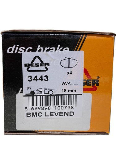 Beşer 3443 Ön Fren Balatası Bmc Nıssan Levend 2.5-3.0