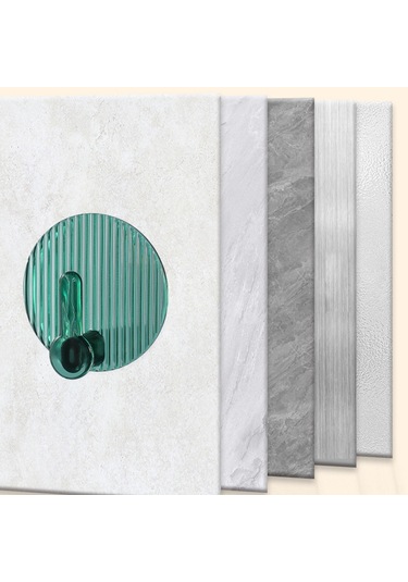 Gajeena 4 Adet Pet Materyal Süper Tutuculu Traşsız Örgü, Duvarı Hasarmadan Banyo-mutfak Kullanıma Uygun, Towel-üstü-geri Takıcı Yeşil Diğer