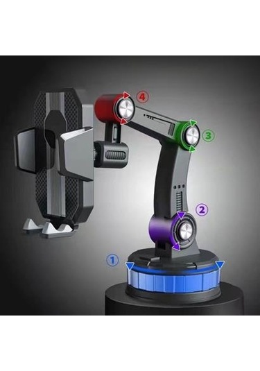 Telefon Tutucu Araç Içi Jel Vantuzlu Cama Takılabilen Güçlü 360 Derece Dönebilen Tutucu