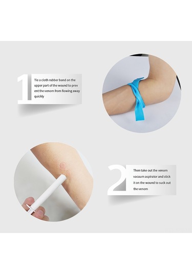 Symbee Dış Mekan Acil Yardım Zoru Sivisi Çekici, Plastik Materyal, Tek Elle Kullanımı Kolay, Kamp-fishing-trekking Gereci Beyaz