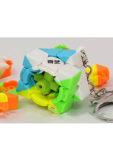 Qiyi 3x3 Anahtarlık Zeka Küpü Akıl Küpü Rübik Küp