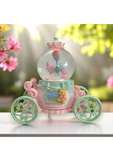Unicorn Mega Boy Kar Küresi Otomatik Kar Püskürtmeli Işıklı Müzikli