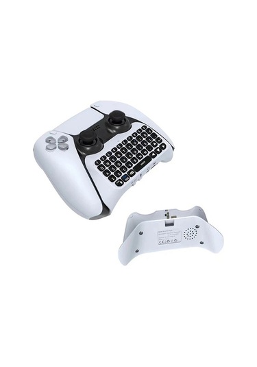 Flybuy Ps5 İçin Kablosuz Klavye, Bluetooth Harici Klavye, Sesli Sohbet, Beyaz塑料