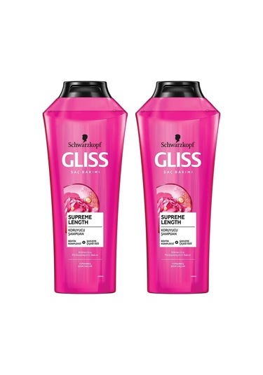 Gliss Supreme Length Uzun Saçlara Özel Şampuan 400 ml x 2 Adet