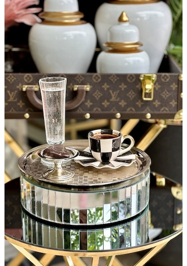 Stairs 6'lı Gümüş Lokumluk