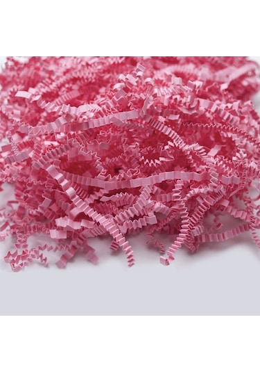 Zigzag Kağıt Dolgu Malzemesi-Pembe Renk (1 paket=250 gram)