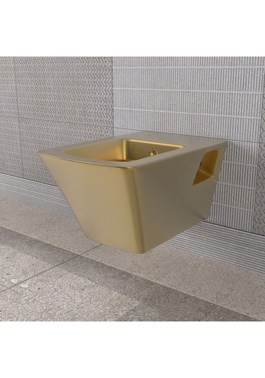 Lucco Loop Asma Klozet İçi Beyaz Dışı Komple Altın