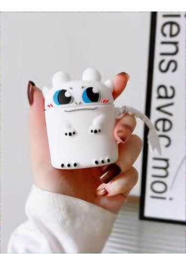 İphone 1/2. Nesil Uyumlu Koruyucu Bluetooth Kulaklık Kılıfı Figürlü Gündüz Işığı Airpods 1/2. Nesil