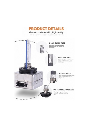 Wondernest Xenon Sones Lm Lambaları, Işık Işık Hıd Dc D1r Beyaz Ampuller Adet 4300k 3800 35w 2 12v Ni Beyaz Işık