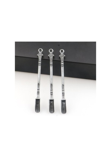 Antik Gümüş Metal Mini Altın Kaşık Kahve Veya Çayda Karıştırın