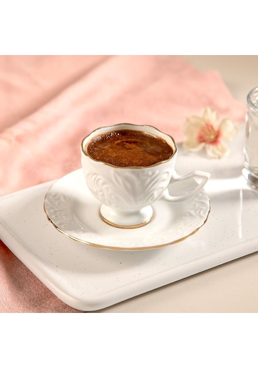 Nehir Nazenin 12 Parça Porselen Kahve Fincan Takımı