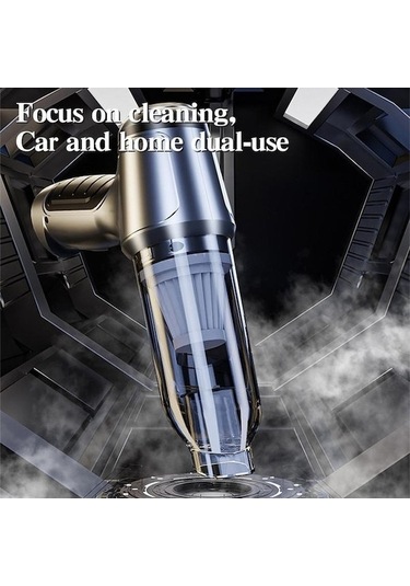 Tongxida 2024 Model Gri Araç İçi Kablosuz Süpürge - Emme/üfleme, 2 Fonksiyonlu