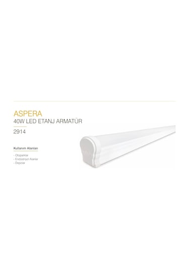 İnoled 40w Led Etanj Armatür Ip65 6500k 120cm Çok Renkli