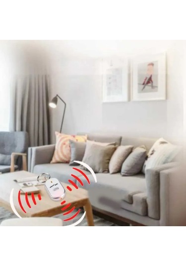 Honmex Sustu Tespitli Anahtar Bulucu, Sesli Alarm Ve Işık Fonksiyonu, Taşınabilir Abs防丢 Cihazı, Siyah Opp Paket