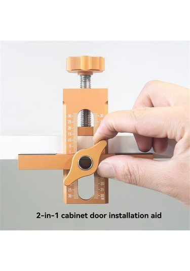 Yifomall Profesyonel Ahşap İşleri İçin 3 Matkaplı Ayarlanabilir Alüminyum Dolap Kapısı Montaj Kılavuzu