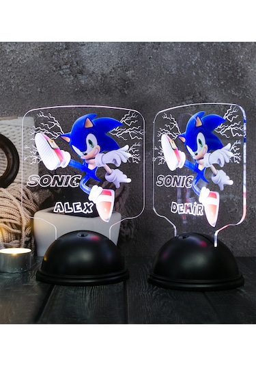 Kirpi Sonic, Çocuk Odası Süper Sonic Hediyesi İsimli Led Lamba