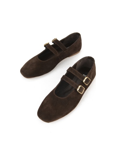 Ziya, Kadın Hakiki Deri Babet 153111z4083 Kahve 153111z4083 300 Kahve