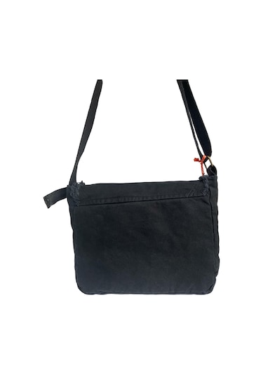 Vintage Salaş Orta Boy Unisex Günlük Çapraz Postacı Tablet Çantası M 32 Cm X 27 Cm Siyah