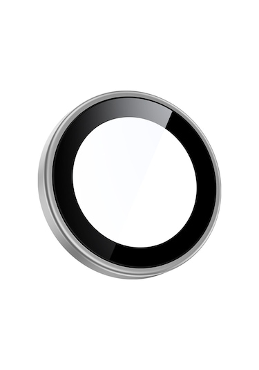 Apple Uyumlu iPhone 17 Pro Dr Safir Kamera Lens Koruyucu Gümüş