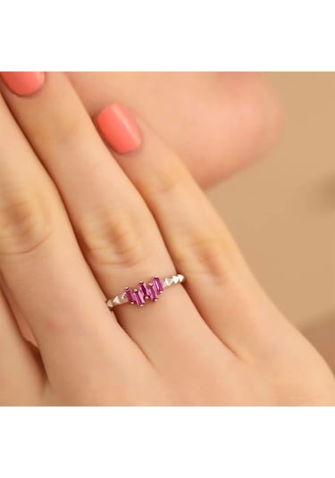 Ayarlanabilir Gümüş Baget Yüzük Silver 925 Ayar Ipy527
