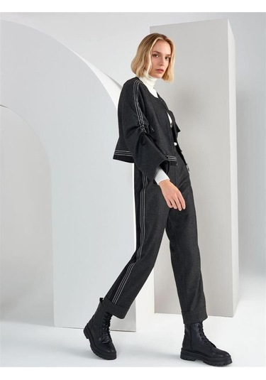 Unique Mode Kadın Pantolon Uw233412 Siyah