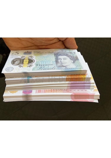 200 ADET KARMA 5-10-20-50 STERLİN BANKNOT POUND PARA GEÇERSİZ