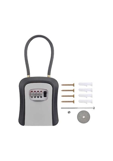Pazly Suntek Saklama Magideal Kutusu Kilit Kasa Gri Ev Anahtarları Anahtar Bz Gri