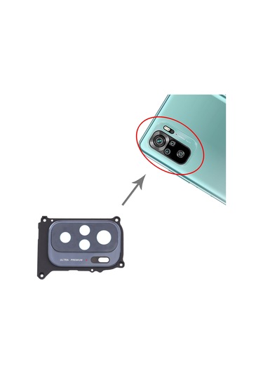 Xiaomi Redmi Note 10 / Redmi Note 10s İçin Kamera Lens Kapağı M2101k7bg M2101k7bı M2101k7bny M2101k7aı M2101k7ag Siyah 1 Adet