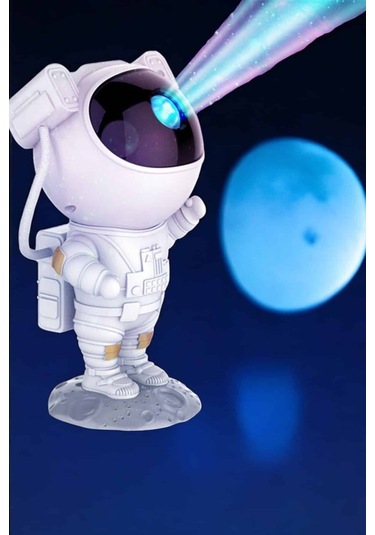 Çocuklara Özel Projeksiyon Astronot Lamba Speaker Sevimli