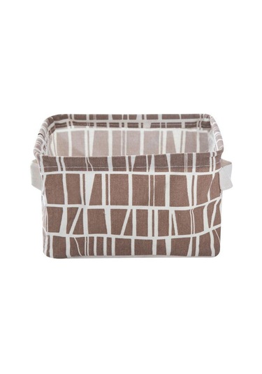 Kahverengi 1 Adet Keten Masaüstü Saklama Kutusu Su Geçirmez Oyuncak Çeşitli Eşyalar Depola Sepeti Kozmetik İç Giyim Sepet 56366543