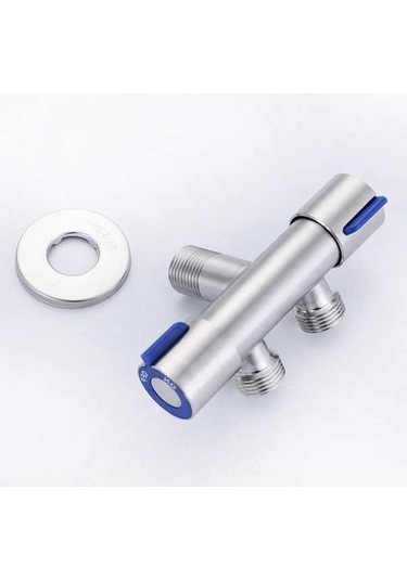 Ulzyvf Srıwen G1/2 X 1/2 304 Paslanmaz Çelik Açılı Vana, Çift Saplı Çift Kontrol Musluk