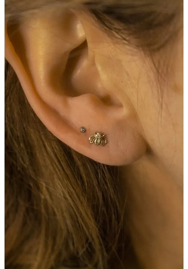 Dzirka Taşınabilir Labret Küpe Kulaştırma Burun Frenulum Piercingi Titanyum 103394066 Gri