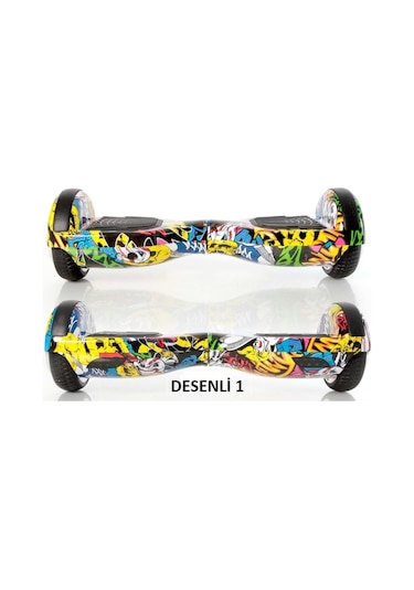 Smartstore Desenli Smart Scooter Elektrikli Kaykay Hoverboard Grafiti A.Dnge
