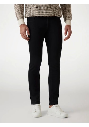 Guess Erkek Denim Skinny Fit Jeans Siyah