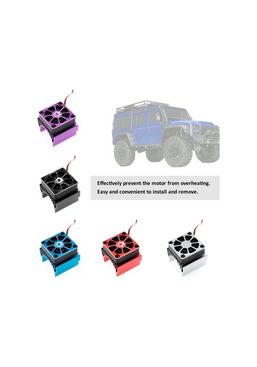 Suofeng Traxxas Trx-4 Trx-6 G631/10 Tırmanma Arabaları İçin Mor Motor Soğutma Fanı - Bjm347