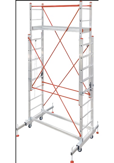2 Kademeli 4 Metre Alüminyum İskele Elbe
