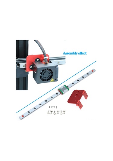 Ximistore9 Ender-3 Mg12c 310mm Raylı Yükseltme Seti - Ender-3/ender-3 Pro Uyumlu 3d Yazıcı Aksesuarı