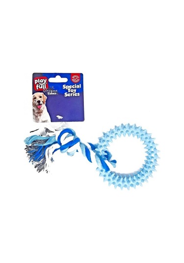 Playfull Plastik ve İpli Köpek Halka Oyuncağı 18 Cm