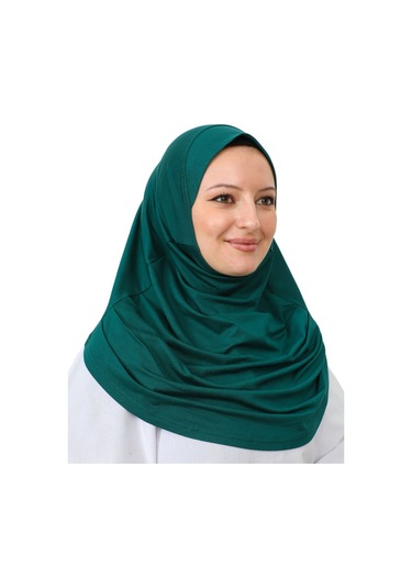 Hazır Giyim Türban Yumuşak Başörtü Şal - Zümrüt Zümrüt