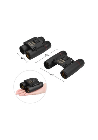 Suofeng 8x Büyüme Bak4 Prisma Mini İkili Gözlük - Dış Etkinlikler İçin Parlak Görüntü, Taşıma Çantası Ve Askı İle Siyah