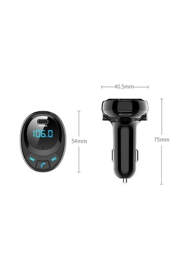 Artfulabode Usb Sones Siyah Şarj Mp3 Ekran Dijital Cihazı Çift Bt09 Bluetooth Araç Vv