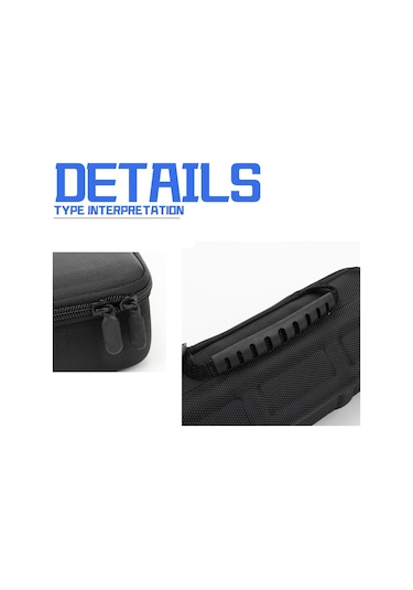 Vkemall Siyah 3 Konumlu Su Geçirmez, Basınç Ve Aşınmaya Dayanıklı Eva Saat Saklama Çantası