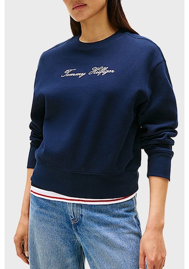 Tommy Hilfiger Bayan Sweat Ww0ww47159 C1g Lacivert Lacivert